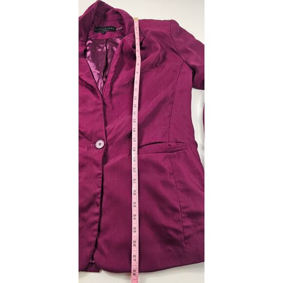 Endless rose single breasted blazer purple sz S proffesional business casual - Picture 9 of 11